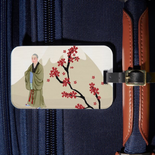 Buddhist Monk Luggage Tag (Front Insitu 4)