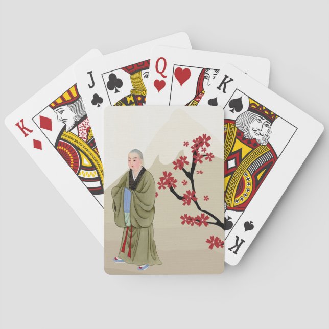 Buddhist Monk Playing Cards (Back)