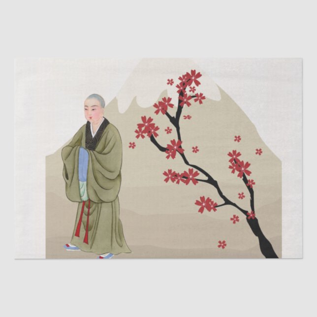 Buddhist Monk Tissue Paper (Front)