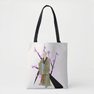 Buddhist Monk Tote Bag