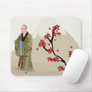 Buddhist Monk Woman's Mouse Pad