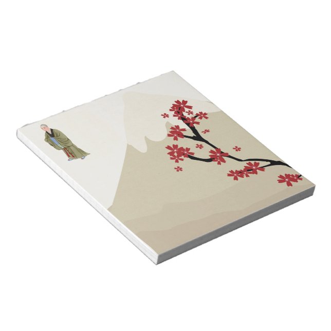 Buddhist Monk Woman's Notepad (Angled)