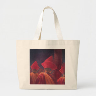 Buddhist Monks Bhutan 2012 Large Tote Bag