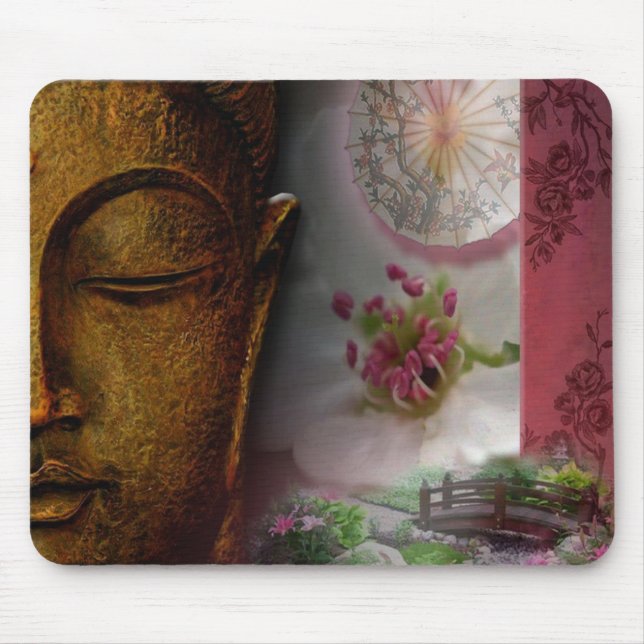 Buddhist Mouse Carpet Mouse Pad (Front)