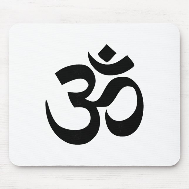 Buddhist Om Symbol  Mouse Pad (Front)