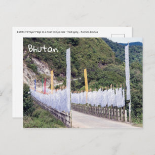 Buddhist Prayer Flags - Bhutan Postcard