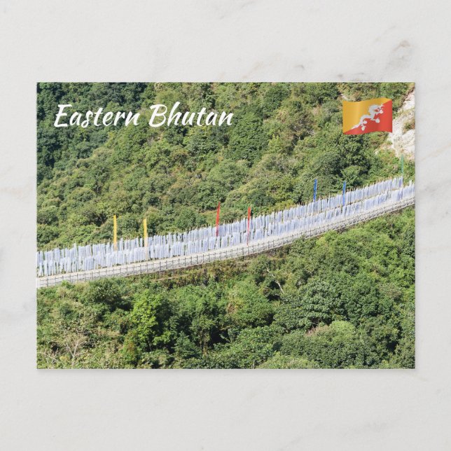 Buddhist Prayer Flags - Bhutan Postcard (Front)