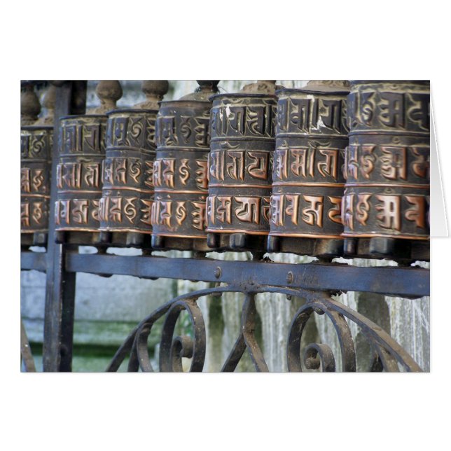 BUDDHIST PRAYER WHEELS, NEPAL (Front Horizontal)