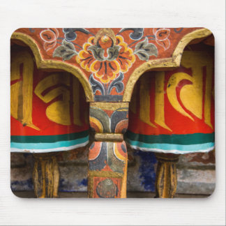 Buddhist praying role, bhutan mouse pad