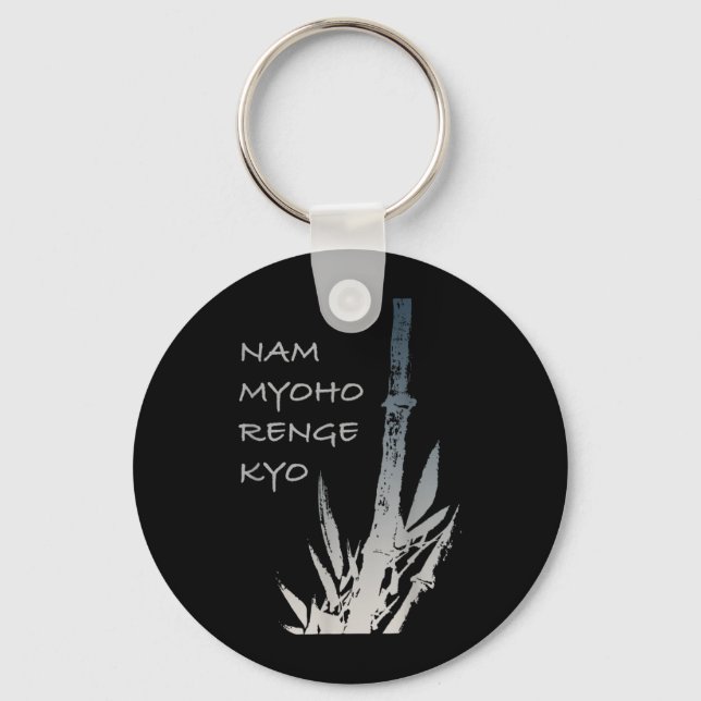 Buddhist Quotes - Nam Myoho Renge Kyo - Buddha Key Ring (Front)