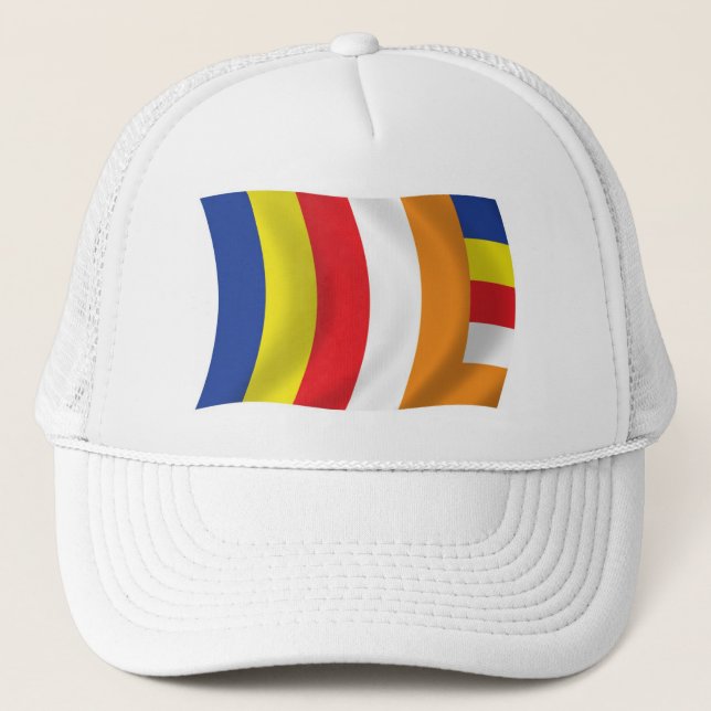 Buddhist Religion Flag Hat (Front)