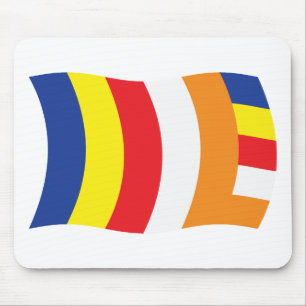 Buddhist Religion Flag Mousepad