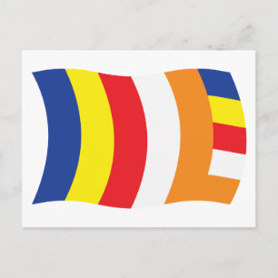 Buddhist Religion Flag Postcard