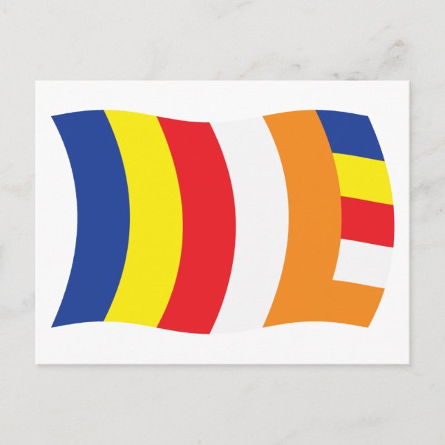 Buddhist Religion Flag Postcard (Front)