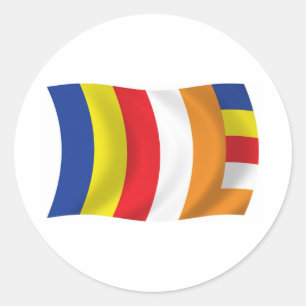Buddhist Religion Flag Sticker