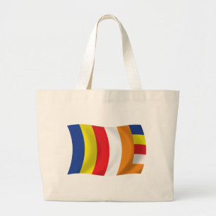 Buddhist Religion Flag Tote Bag