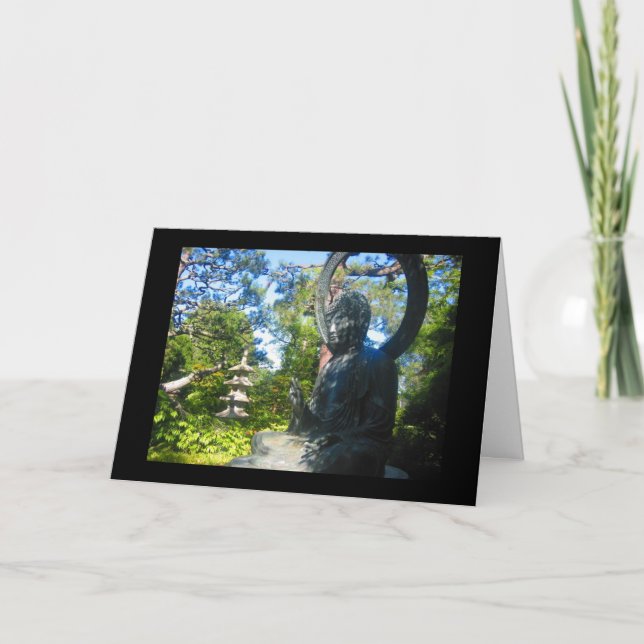 buddhist statue card (Front)