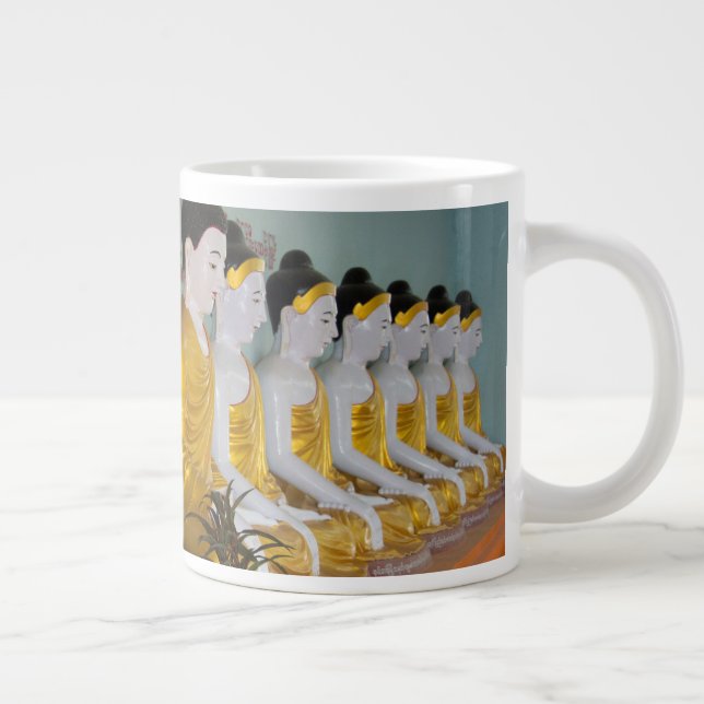 Buddhist statues in Umin Thounzeh Large Coffee Mug (Right)