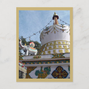 Buddhist Stupa Dalai Lama Temple Dharamsala India Postcard