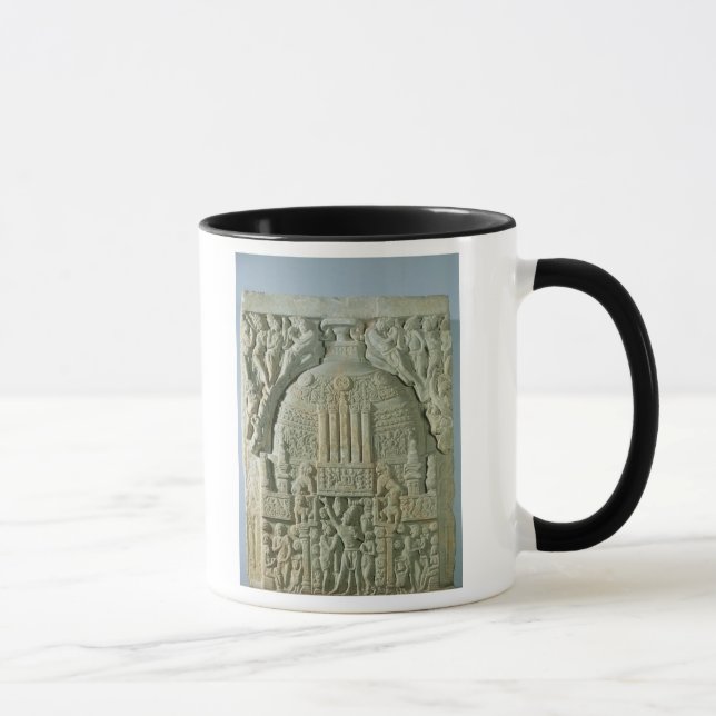 Buddhist stupa, Nagarjunakonda (limestone) Mug (Right)