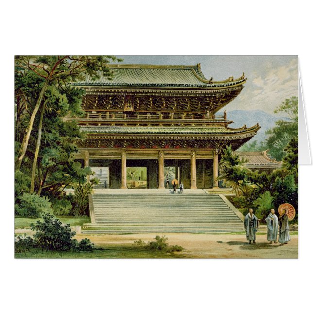 Buddhist temple at Kyoto, Japan (Front Horizontal)