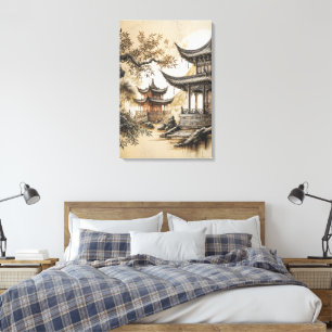 Buddhist Temple Canvas Print