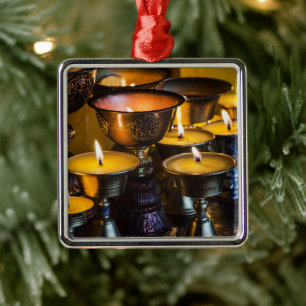 Buddhist Temple Longwu Monastery Metal Tree Decoration