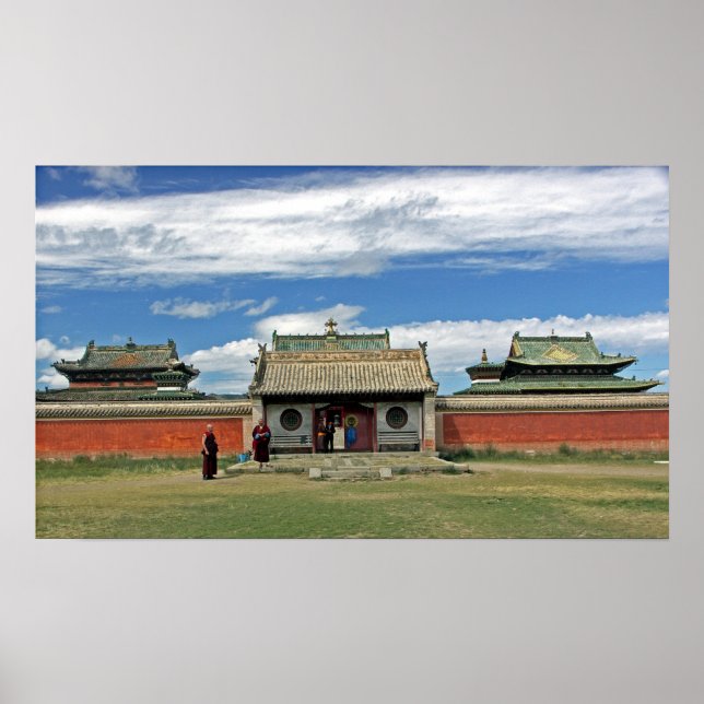 Buddhist temples at Erdene Zuu, Monglia Poster (Front)