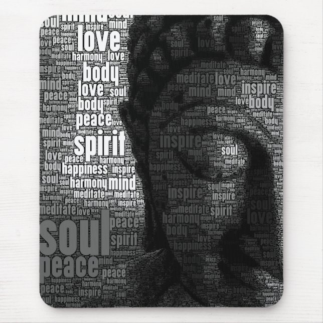Buddhist Words of Wisdom Mouse Pad (Front)