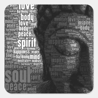 Buddhist Words of Wisdom Square Sticker