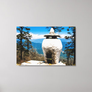 Buddhist Worship Site Canvas Print