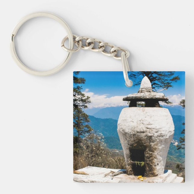 Buddhist Worship Site Key Ring (Front)