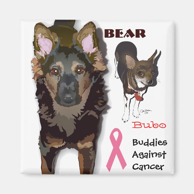Buddies Against Cancer Magnet (Front)