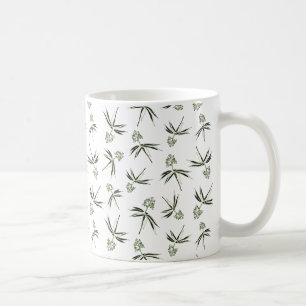 Budding Green Branches - seamless pattern Coffee Mug