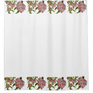 Budding Peonies on a Shower Curtain