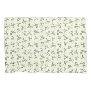 Budding Red Branches on cream - seamless pattern. Pillowcase