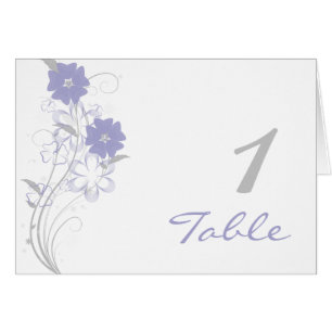 Budding Romance in Lavender Table Number