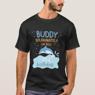 Buddy 2nd Birthday Dolphin Bday Party Family Match T-Shirt