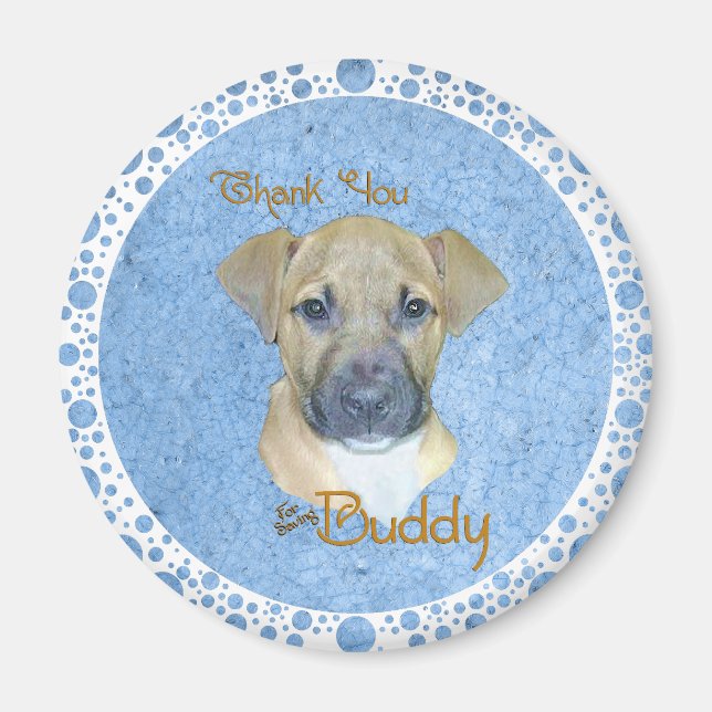 Buddy Blue Magnet (Front)