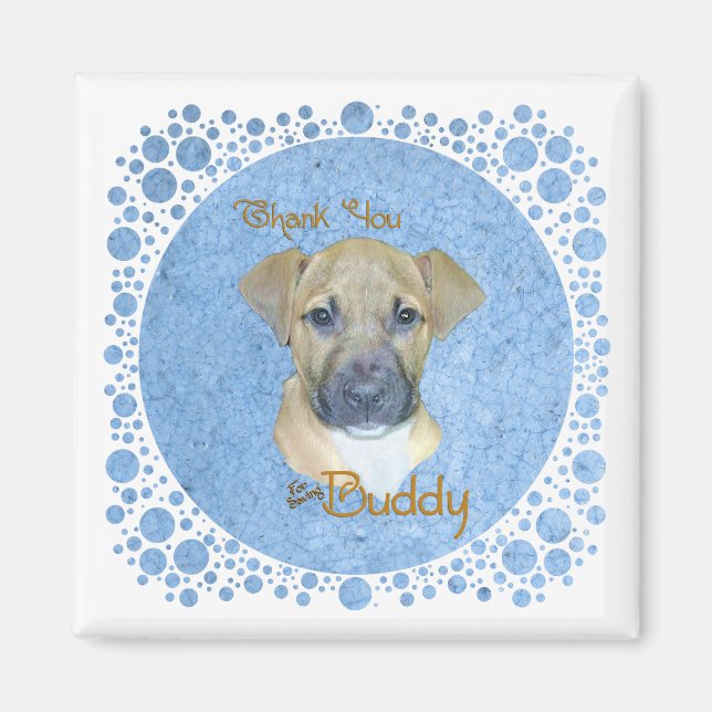 Buddy Blue Magnet (Front)