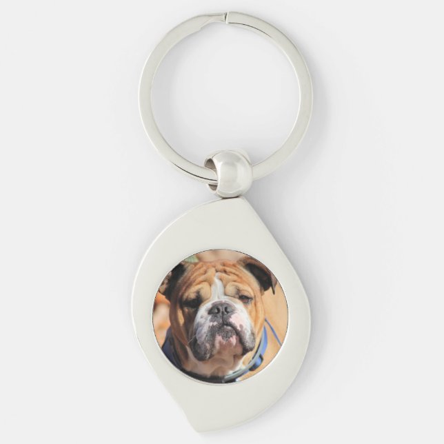 Buddy Bulldog  Key Ring (Front)