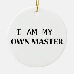 Buddy Ceramic Ornament – Minimalist Black Text