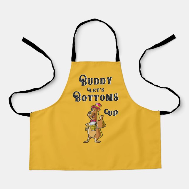 Buddy Let's Bottoms Up International 4 August Beer Apron (Front)