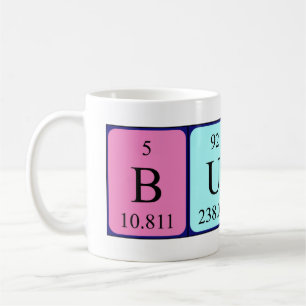 Buddy periodic table name mug