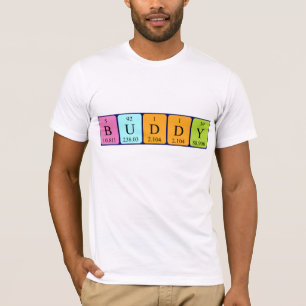 Buddy periodic table name shirt