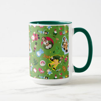 Buddy the Elf and Christmas Icons Pattern Mug