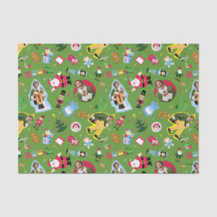 Buddy the Elf and Christmas Icons Pattern Tissue Paper