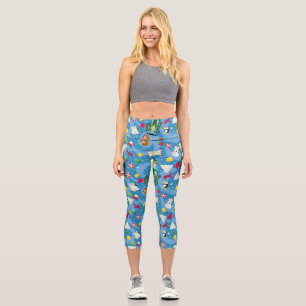 Buddy the Elf Cartoon Pattern Capri Leggings