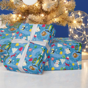 Buddy the Elf Cartoon Pattern Wrapping Paper