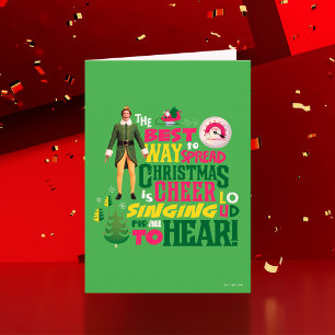 Buddy the Elf   Christmas Cheer Graphic Quote Card